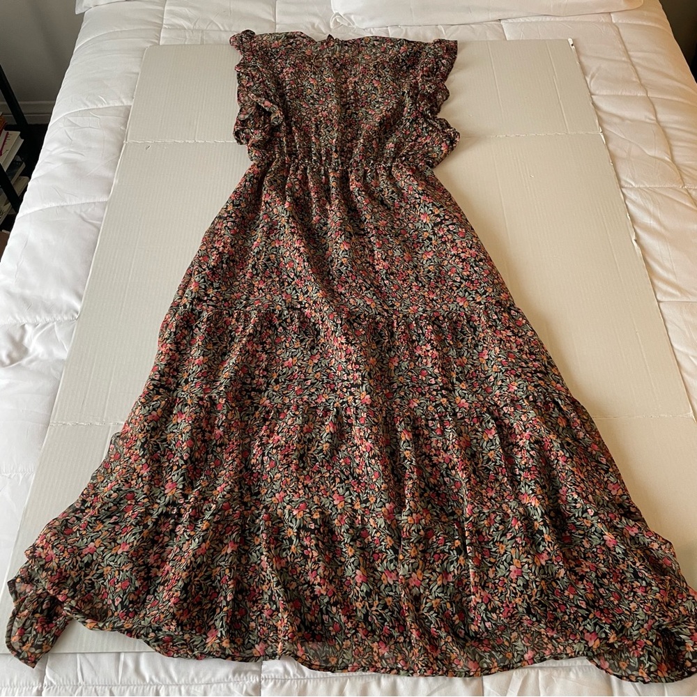 BB Dakota by Steve Madden Sleeveless Multicolor Floral Maxi Dress - Picture 9 of 14